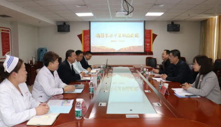 甘肃省平凉职业技术学院到新疆长安中医脑病医院参观交流