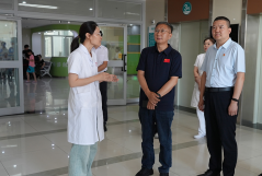 新疆维吾尔自治区总工会到新疆长安中医脑病医院调研指导