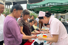 商洛仁真中医脑病康复医院开展健康义诊活动